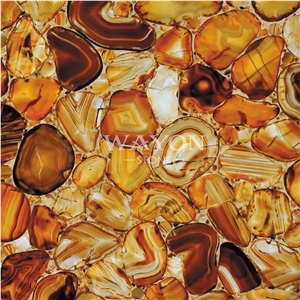 Yellow Agate Stone, Pervious to Light Agate,Gemstone, Woodstone,Fossil,Precious Stone,Natural Crystal