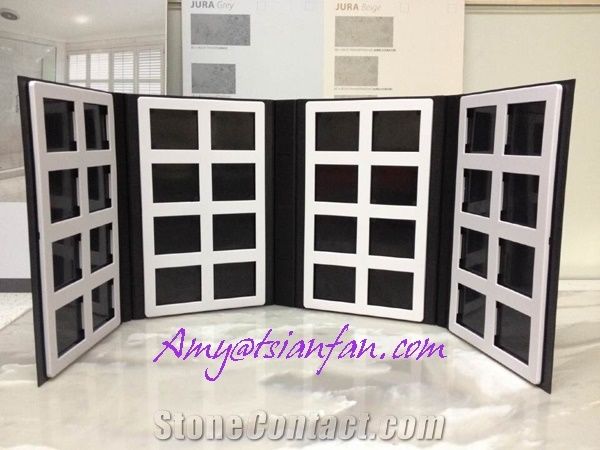 High Quality Carved Dispaly Quartz Stone Sample Book