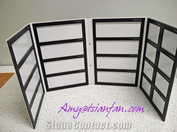 High Quality Carved Dispaly Quartz Stone Sample Book
