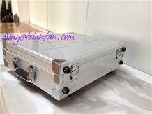 Marble Stone Display Rack And Quartz Stone Aluminum Boxes