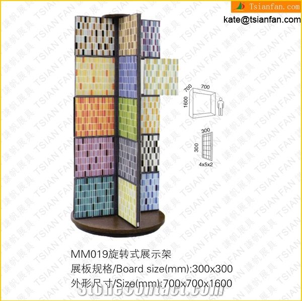 MM019 Mosiac Display Rack And Stone Display Stand