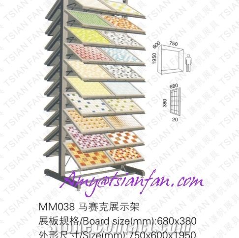 MM038 Favorable Mosaic  Stand Display In Showroom