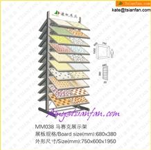 Mosaic Display Rack In Showroom