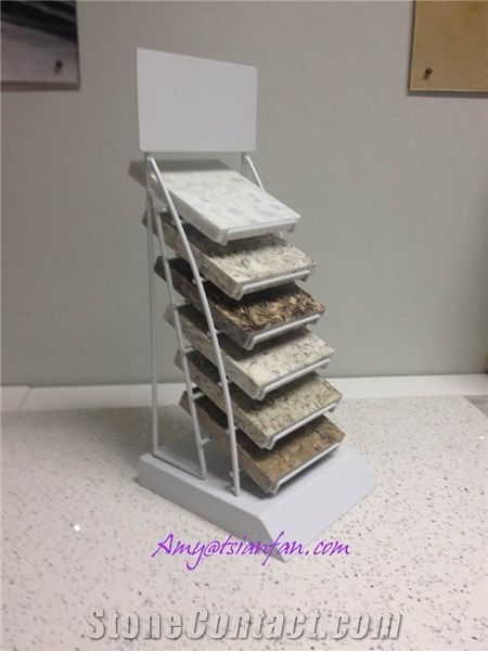 Rotatable Marble And Granite Table Top Display Rack