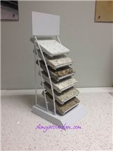 Rotatable Marble And Granite Table Top Display Rack