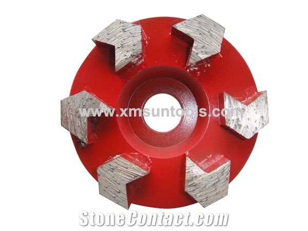 Arrow Segmented Cup Wheels/Diamond Grinding Wheel with Arrow Segments/Stone Grinding Tools