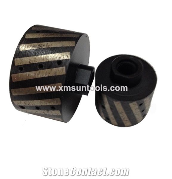 Resin Filled Zero Tolerance Wheel/Diamond Drum Wheels for Granite Marble Engineered Stone/Stone Grinding Tools/Cnc Drainer Tools