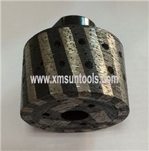 Resin Filled Zero Tolerance Wheel with Botton Segments/Diamond Drum Wheels/Stone Grinding Tools with 3botton Segments for Smooly Grinding Resin Filled Zero Tolerance Wheel with Botton Segments/Diamond Drum Wheels/Stone Grinding Tools with 3botton Segments for Smooly Grinding