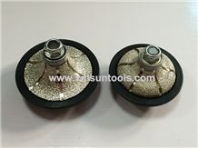 Vacuum Brazed Router Bits/Diamond Profiling Tools for Marble Engineered Stone/Edge Grinding Wheels/