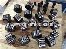 Zero Tolerance Wheel with Resin Filled/New Design Moon Typed Drum Wheels/Cnc Drainer Tools/Diamond Grinding Tools for Granite Marble