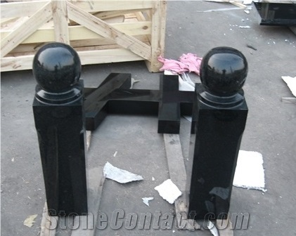 Fengzhen Black Granite, Mongolian Black Granite Shanxi Black Vase, Urn