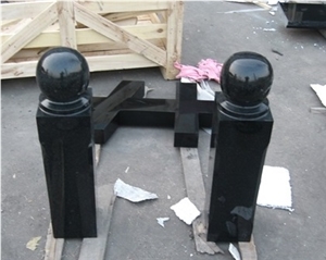 Fengzhen Black Granite, Mongolian Black Granite Shanxi Black Vase, Urn