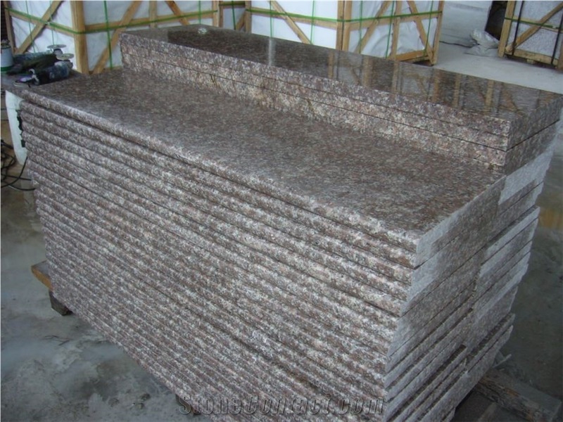 G664 Pink Granite Steps and Risers