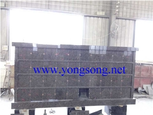 40 Niche Columbarium India Mahogany Granite