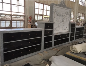 Shanxi Black Granite 56 Niche Columbarium