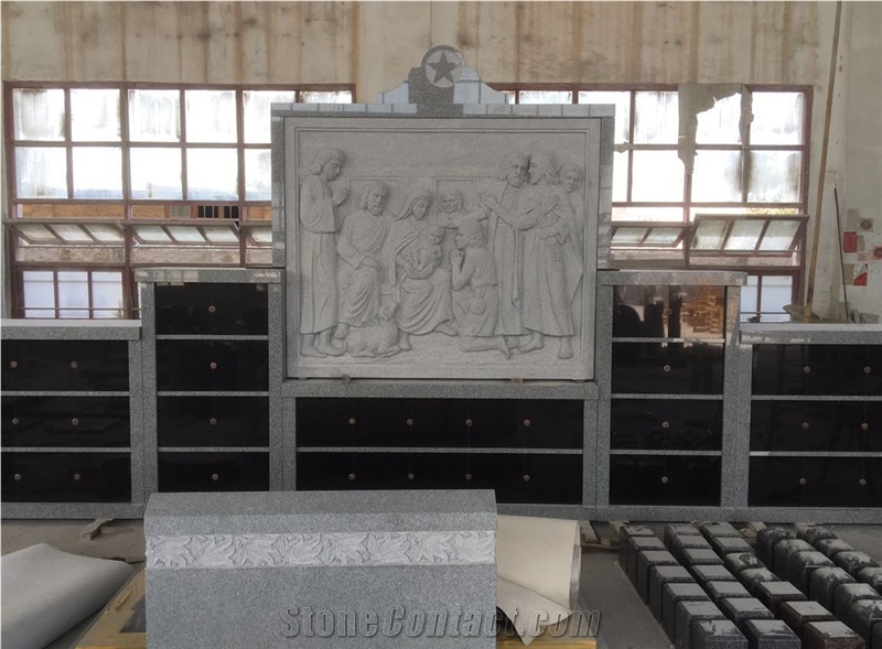 Shanxi Black Granite 56 Niche Columbarium
