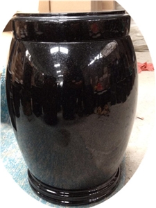 Shanxi Black Granite Funeral Urns