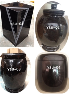 Shanxi Black Granite Urn