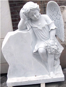 White Marble Tombstone