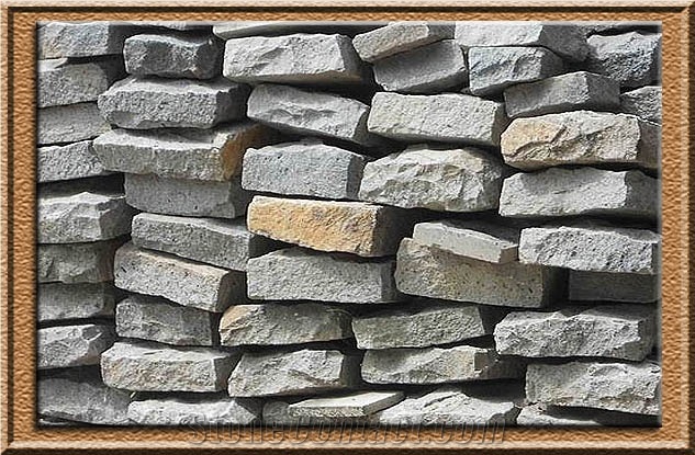 Andesit Lavastone Alor 8 Tiles & Slabs, Grey Basalt Floor Covering Tiles, Walling Tiles