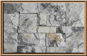 Palm Strip Sandstone Rtm Tiles & Slabs, Grey Sandstone Floor Covering Tiles, Walling Tiles