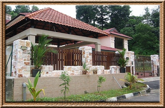 Yellow Palimanan Sandstone Alor_2 Tiles & Slabs, Floor Covering Tiles, Walling Tiles