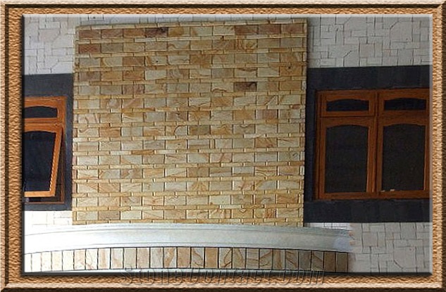 Yellow Palimanan Sandstone Alor_5 Walling Tiles, Covering Tiles