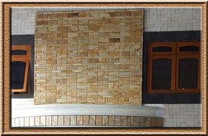 Yellow Palimanan Sandstone Alor_5 Walling Tiles, Covering Tiles