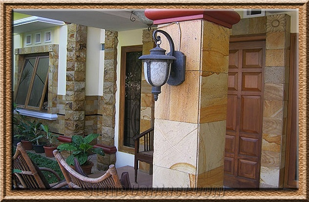 Yellow Palimanan Sandstone Piles, Eaves