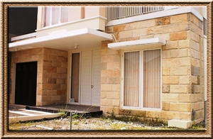 Yellow Palimanan Sandstone Wall Mosaic
