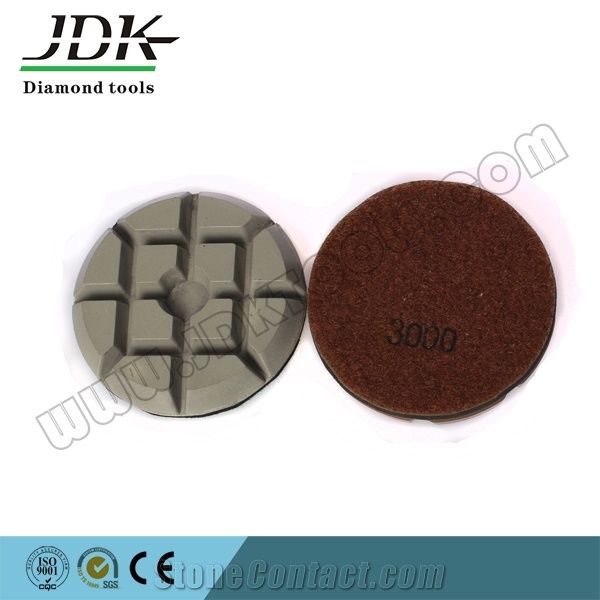 80mm Velcro Backed Diamond Floor Pads for Concrete Polishing Tools