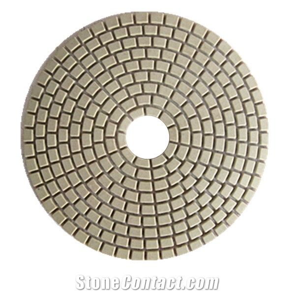 JDK Diamond Dry Flexible Polsihing Pads For Marble And Granite