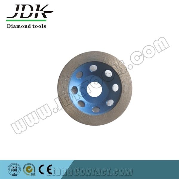 Single Raw Continuous Segment Steel Base Diamond Cup Wheel