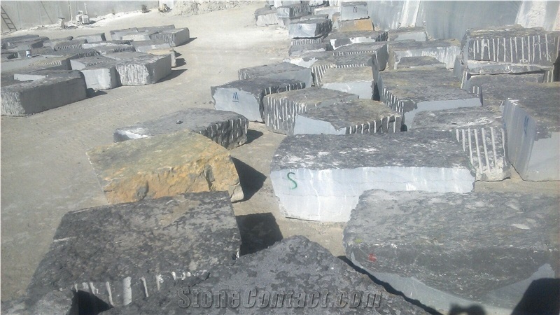 Pietra Grey Marble Block, Iran Grey Marble Blocks