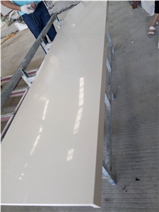 China White Polished Quartz Stone Kitchen Countertop Engineered Stone Worktop China White Polished Quartz Stone Kitchen Countertop Engineered Stone Worktop