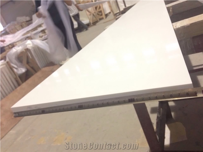 Pure White/ Polished Quartz Stone Tile & Slab, China White Quartz,Floor Covering Tiles, Quartz Wall Covering Tiles,Quartz Skirting