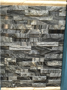 Natural Black Marble Culture Stone Stacked Stone in China Natural Black Marble Culture Stone Stacked Stone in China