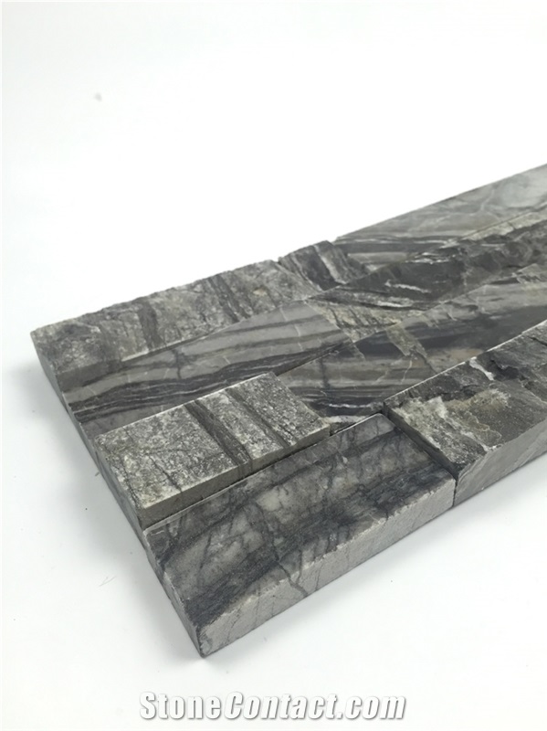 Natural Black Marble Culture Stone Stacked Stone in China