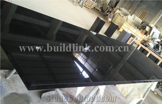 Absolutely Black Granite Wall and Floor Covering Tiles & Slab,Skirting,Nero Assoluto China Black Granite Slabs,Supreme Shanxi Black Granite,Grade-A,Good Quality