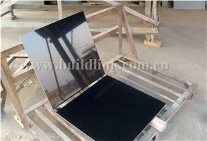 Absolutely Black Granite Wall and Floor Covering Tiles & Slab,Skirting,Nero Assoluto China Black Granite Slabs,Supreme Shanxi Black Granite,Grade-A,Good Quality