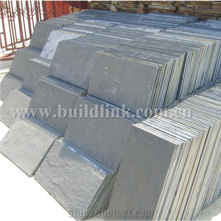 China Black Slate Tiles, Black Slate Flooring Tiles, Black Slate Flooring Tile on Sale