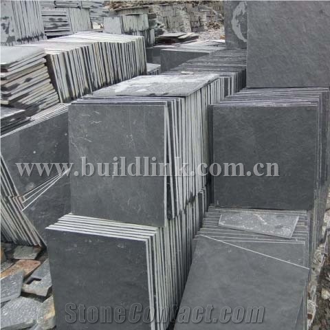 China Black Slate Tiles, Black Slate Flooring Tiles, Black Slate Flooring Tile on Sale