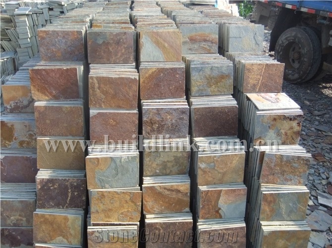 China Rusty Slate Tiles, Slate Flooring Tiles, Slate Floor Tile on Sale