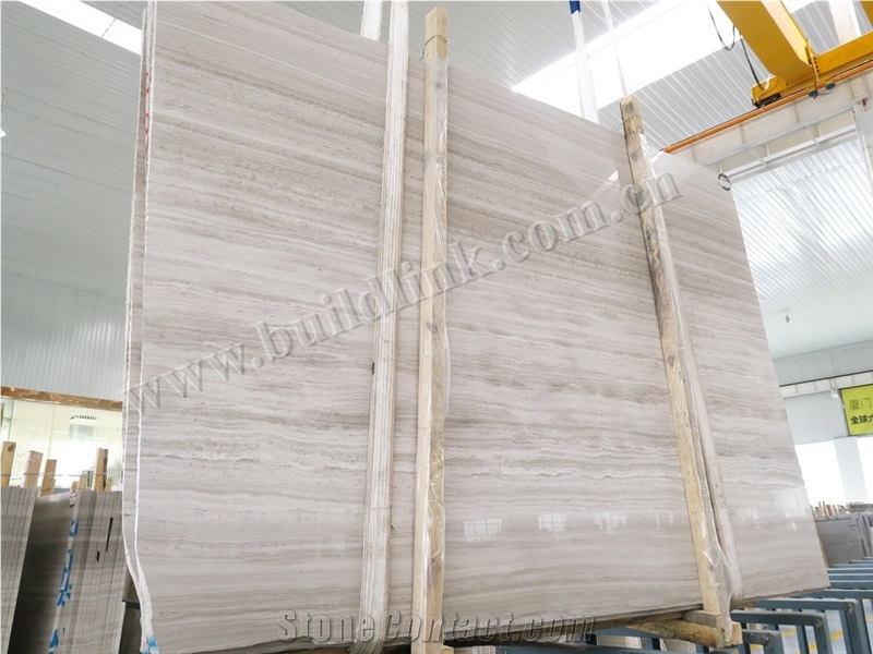 Crystal White Wooden Polished Slabs ,Wooden Marble, White Wood Grain Marble ,Crystal Wooden Vein White Marble Polished Slabs