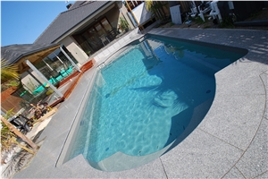 G654 Granite / Padang Dark / Dark Grey Flamed Pool Coping