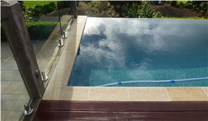 G682 Golden Sun Bullnose Pool Coping Tiles ,Rusty Yellow, Honey Jasper Bullnose Pool Coping Tiles