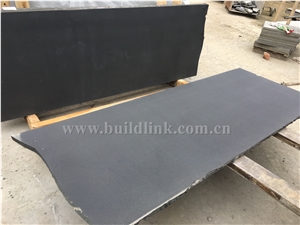 Hainan Dark Bluestone Without Cats Paws Honed Slabs, Hainan Black Basalt Honed Slabs, China Black Basalt, Black Basalt Honed Slabs