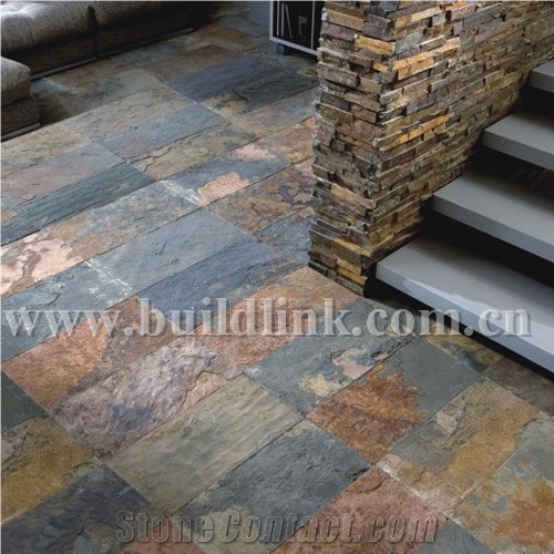 Rusty Slate Tiles, Slate Flooring Tiles, Slate Flooring Tile on Sale, China Rusty Slate Tiles