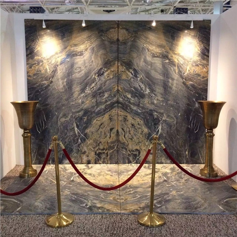 Van Gogh Luxury Green Marble Polished Slabs & Tiles