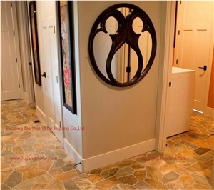 Decorative Floor Paving Stone with Mesh Backing
